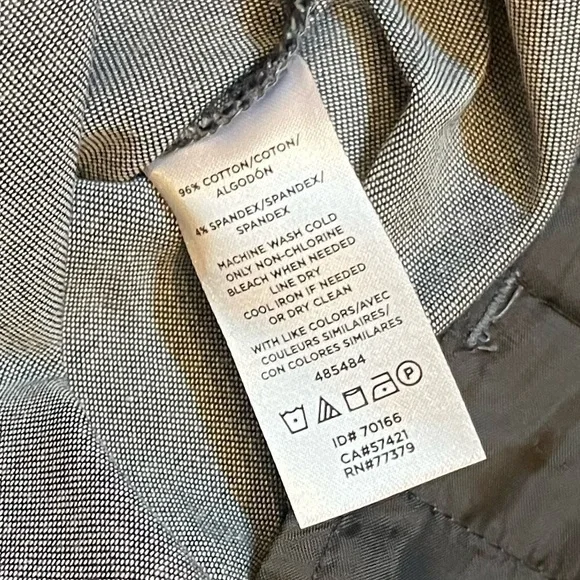 NWT Ann Taylor Factory Signature Straight Crop Pants Charcoal - Picture 9 of 11